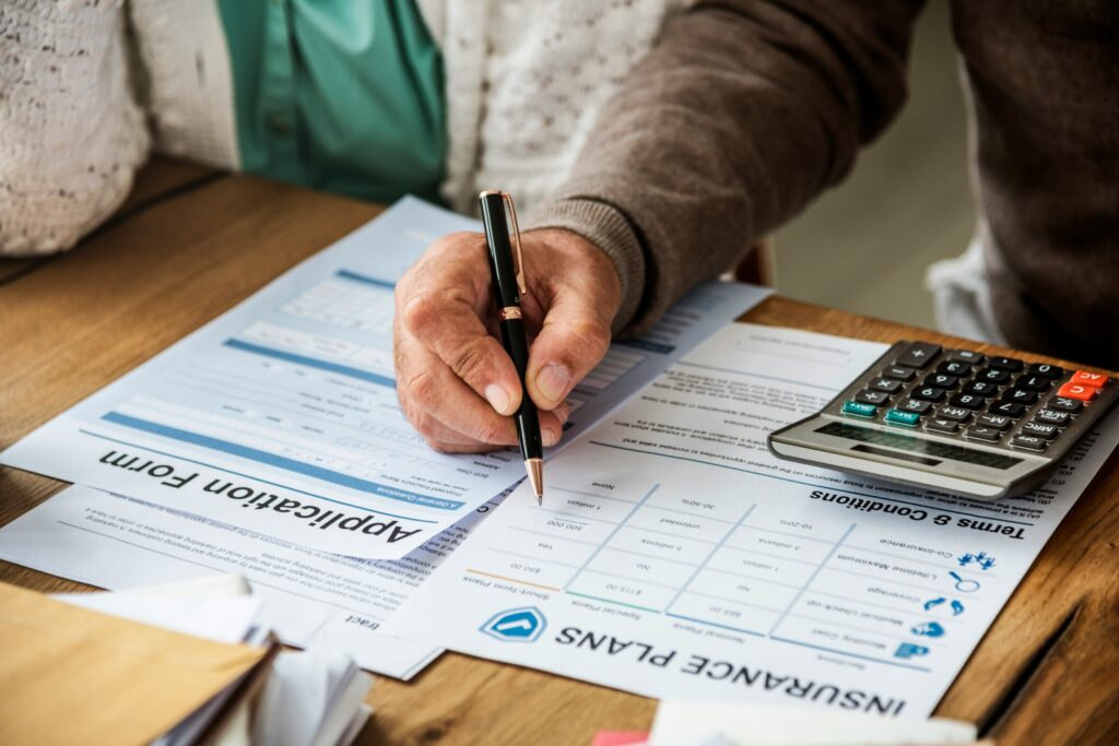Florida homeowner reviewing hurricane deductible options on insurance declarations page